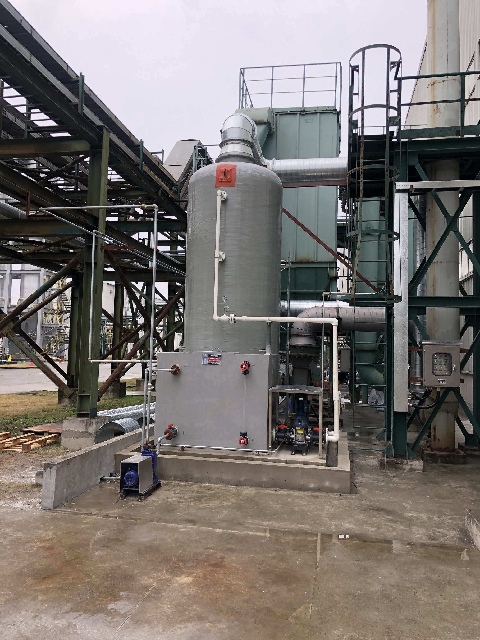 日本信越化學江蘇工廠廢氣治理工程一期項目完成工程施工